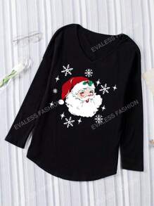T-shirt Imprimé Père Noël