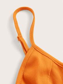 SHEIN EZwear Letter Patched Cami Top