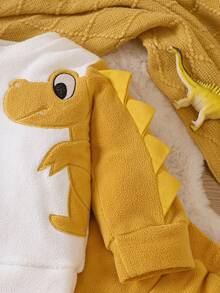 Baby Boy Cartoon Graphic 3D Patched Pullover & Sweatpants - Multicolor - View 4