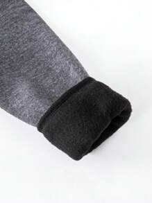 Young Boy Zip Up Hooded Jacket Without Tee - Dark Grey - View 4