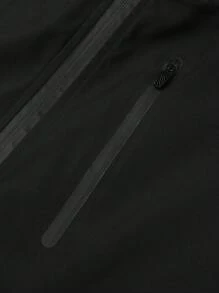 Manfinity Sport Corelite 男友风男士休闲长袖双色拉链连帽运动夹克健身慢跑上衣健身上衣秋季透气 - 軍綠色 - 查看 7