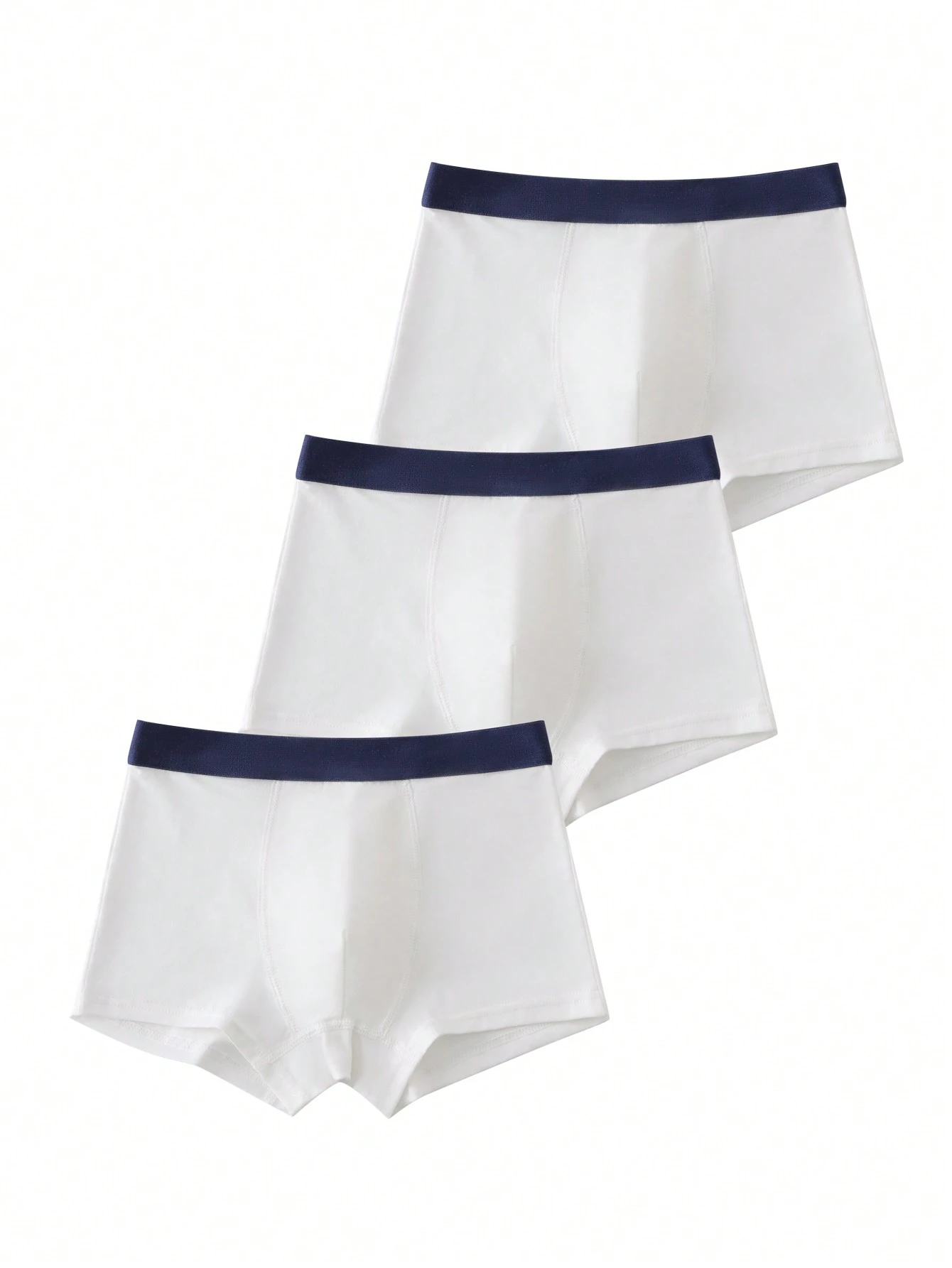 garoto jovem 3 Pacotes Fita De Contraste Cueca Boxer | SHEIN Brasil