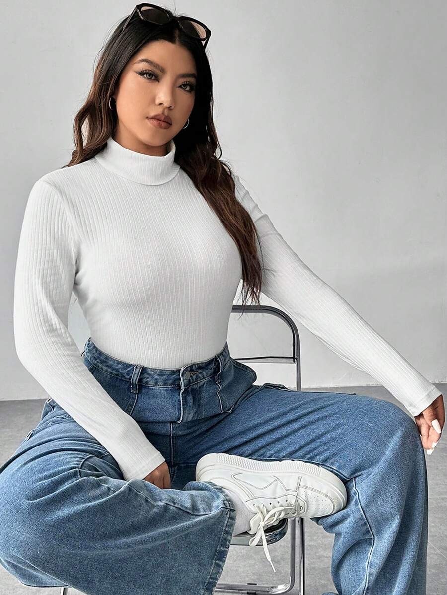 SHEIN EZwear 大碼塑身衣 - 白色 - 查看 1