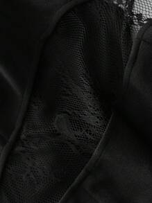 BizChic Double Breasted Lapel Collar Dress - Black - View 6