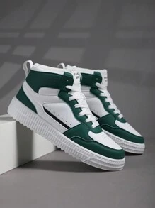 Nam Giải trí Nhẹ Cao-top Giày thể thao , Đúng mốt , Thoải mái & Thoáng khí - Màu xanh lá cây đậm - Xem 5