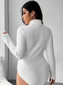 SHEIN EZwear 大碼塑身衣 - 白色 - 查看 2