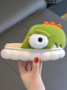 恐龍造型兒童拖鞋,室內/室外,保暖防滑,兒童/嬰兒家居鞋 - 綠色 - 查看 6