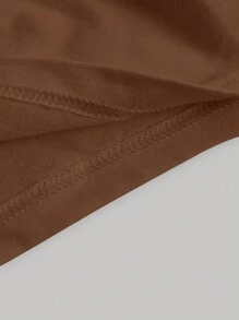 SHEIN MOD Square Neck Ruched Tank Top