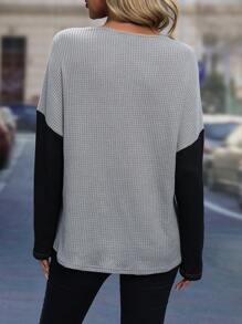 SHEIN LUNE Chèn ren Guipure Áo thun Thả vai - Nhiều màu - Xem 2