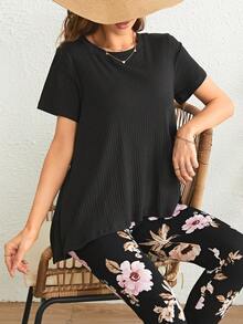 SHEIN VCAY 女士兩件套 - 黑色 - 查看 6