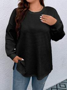 Calvaya 大碼T恤 - 黑色 - 查看 6