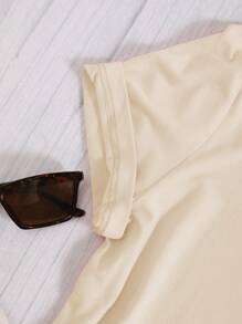 SHEIN Unity Slogan Graphic Tee CHOOSE HAPPINESS - Apricot - View 6