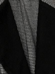 EMERY ROSE Talla grande Abrigo de cuello con solapa con cinturón - Multicolor - Ver 3