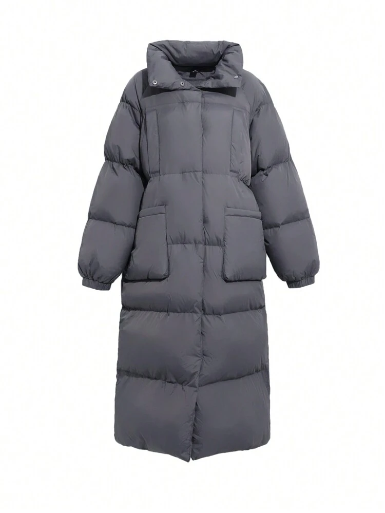 Long Thick Padded Coat For Women Winter