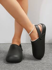 女性鏤空鞋 - 黑色 - 查看 6