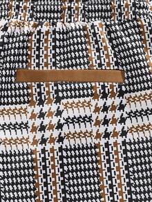 GENTILAND 男士格紋印花T恤&腰部抽繩衛褲 - 彩色 - 查看 5