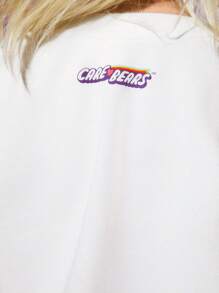 SHEIN X Care Bears Young Boy Letter & Cartoon Graphic Pullover & Sweatpants