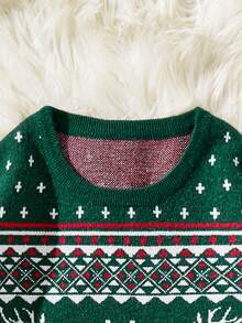 Manfinity RebelGame 男士聖誕圖案套頭毛衣 - 彩色 - 查看 5