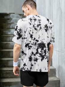 Manfinity Sport Corelite 男士運動T恤 & 背心 - 黑與白 - 查看 2