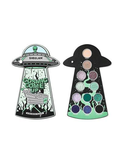 Alien Mood Palette De 12 Fards à PaupièRes Mats Et Scintillants Couleur Fard à PaupièRes UniforméMent Pigmenté Et Estompable Fard à PaupièRes NoëL Paillettes Marque Beauté Visage Maquillage CosméTique Pour Femmes Filles Parfait Pour Hiver IdéAl Pour Y2K ÉLéGant Mode Adapté Pour Anniversaire Xmas Cadeau FêTe PrêT Meilleure Couleur