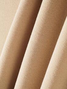 INAWLY Slogan Graphic Drop Shoulder Sweatshirt Graduation,Back To School Outfits,Graduation,Teacher Outfits For Women,Back To School Pullover Fall Outfit - Khaki - View 3