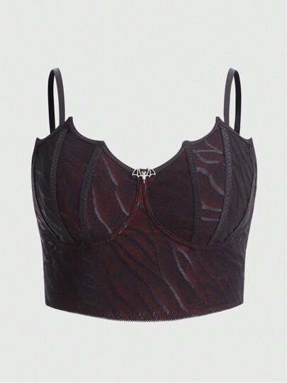 Débardeur Pour Femmes De Grande Taille À Imprimé Chauve-souris Et Zèbre De Style Gothique, Coupe Slim