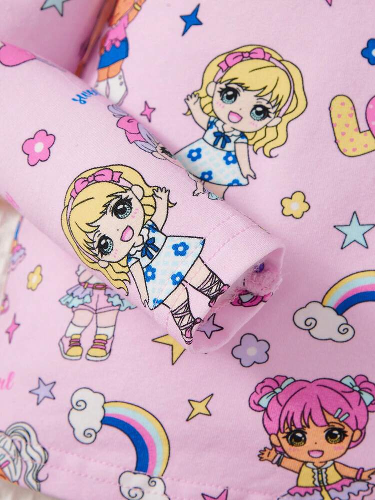 Baby Girl Cartoon Graphic Tee