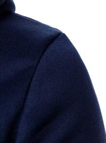 Manfinity Homme Men Zip Up Colorblock Drawstring Hoodie - Multicolor - View 4