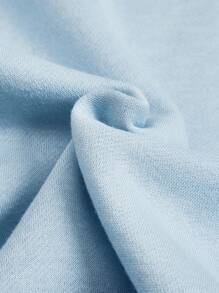 SHEIN Cô gái Giải trí Mô hình Cartoon Tay áo dài Áo nỉ có mũ , Thích hợp Đối với Mùa thu Và Mùa Đông - Màu xanh nhạt - Xem 4