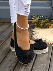 Women's Wedge & Platform Sole Shoes - Black - View 4