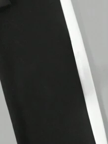 RueChic Big Boys' Letter Print Hooded Jacket And Trousers Set - Black and White - View 4