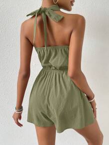 SHEIN VCAY 女士連體褲 - 軍綠色 - 查看 2