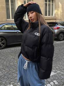 DAZY Chaqueta acolchada sin mangas para mujer, chaqueta de otoño/invierno - Negro - Ver 6