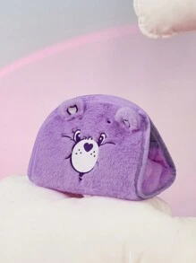 SHEIN X Care Bears 紫色毛絨愛心小熊紙巾架 - 紫色 - 查看 1