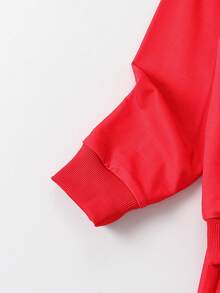 Young Boy Car & Letter Graphic Sweatshirt & Sweatpants - Red - View 3