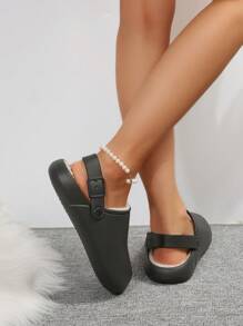 女性鏤空鞋 - 黑色 - 查看 2