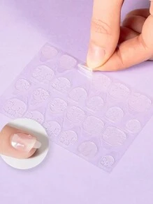 120/240 miếng keo dán móng giả, băng keo dán hai mặt, keo dán trong suốt màu hồng vàng, keo dán mạnh, keo dán móng, đồ dùng làm móng, dụng cụ làm móng, dụng cụ làm móng, trở lại trường, móng tay, dụng cụ làm móng để dán móng, dụng cụ làm móng chân - Trong sáng - Xem 6