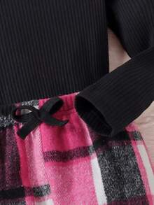 SHEIN 女童（小）兩件套 - 玫紅色 - 查看 6