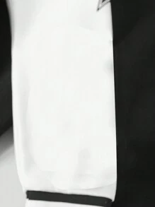 RueChic Big Boys' Letter Print Hooded Jacket And Trousers Set - Black and White - View 7