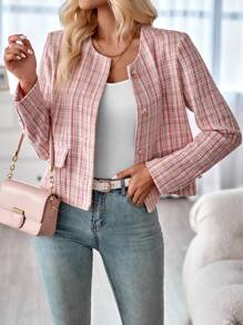 SHEIN Clasi 女士呢子 - 淺粉色 - 查看 6