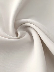 BizChic 素色斜口袋闊腿西裝褲 - 杏色 - 查看 4