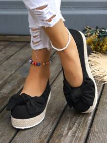Women's Wedge & Platform Sole Shoes - Black - View 3