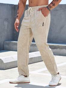 Manfinity Homme Men Tie Dye Sweatshirt & Sweatpants - Khaki - View 7