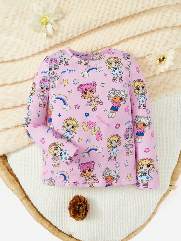Baby Girl Cartoon Graphic Tee
