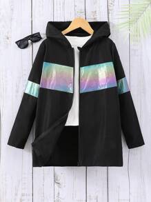 Bé trai tuổi teen Phản chiếu Bảng Áo trùm đầu Without Tee - màu đen - Xem 1