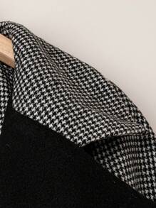 EMERY ROSE Talla grande Abrigo de cuello con solapa con cinturón - Multicolor - Ver 4