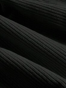 SHEIN MOD Falda plisada sólida - Negro - Ver 3