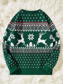 Manfinity RebelGame 男士聖誕圖案套頭毛衣 - 彩色 - 查看 2