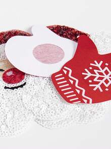 Talla grande Cubierta de pezón en forma de Papá Noel de Navidad - Rojo y blanco - Ver 3