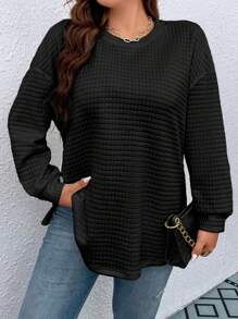 Calvaya 大碼T恤 - 黑色 - 查看 1